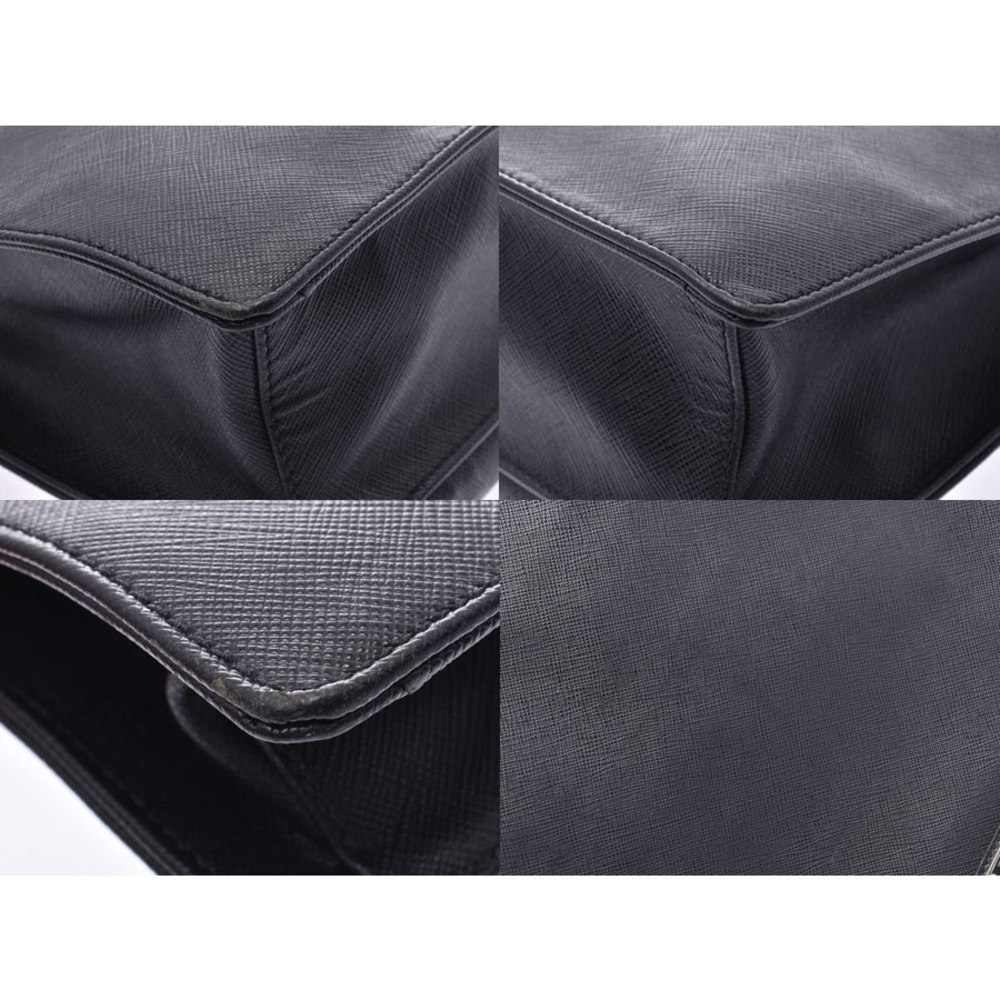 Prada Black Saffiano Business Bag Briefcase Document - Picture 7 of 9
